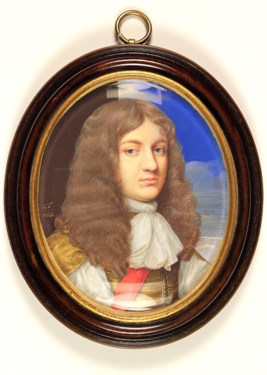 Um cavalheiro tradicionalmente identificado como Sir John Egerton (aguarela em velino) de Thomas Flatman