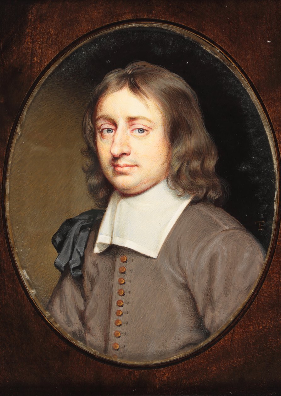 Christopher Simpson (aguarela em velino) de Thomas Flatman
