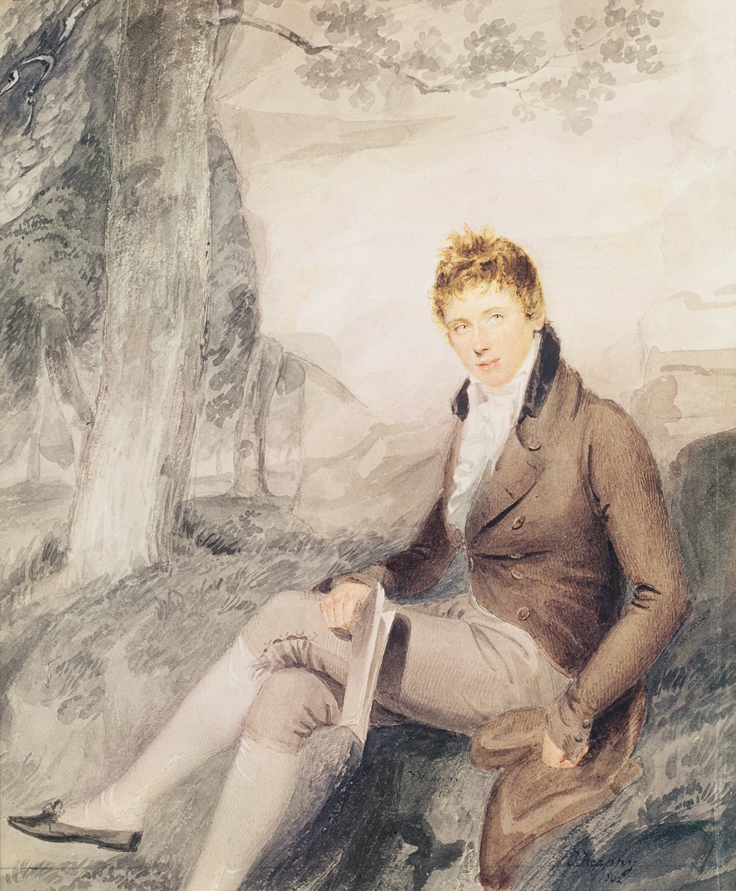 Retrato do Templo de Henry John (1784-1865) 3º Visconde de Palmerston, 1802 de Thomas Frank Heaphy