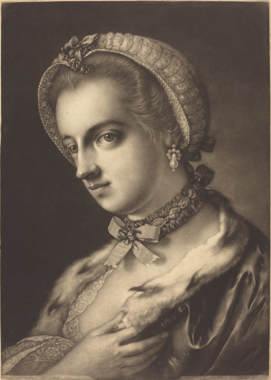 Retrato Imaginário de uma Beleza Inglesa de Thomas Frye
