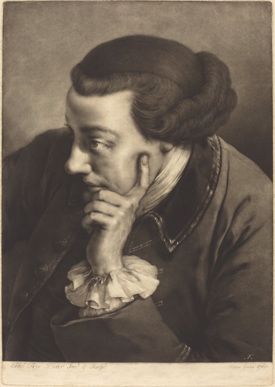 Retrato imaginário de um cavalheiro inglês de Thomas Frye