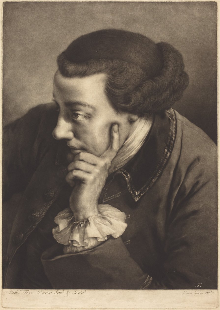 Retrato imaginário de um cavalheiro inglês de Thomas Frye