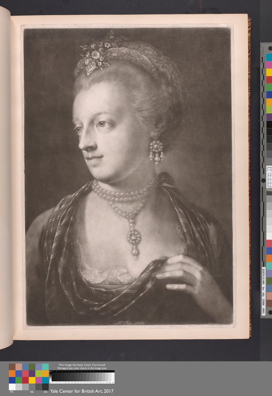 Senhora, elegantemente vestida de Thomas Frye