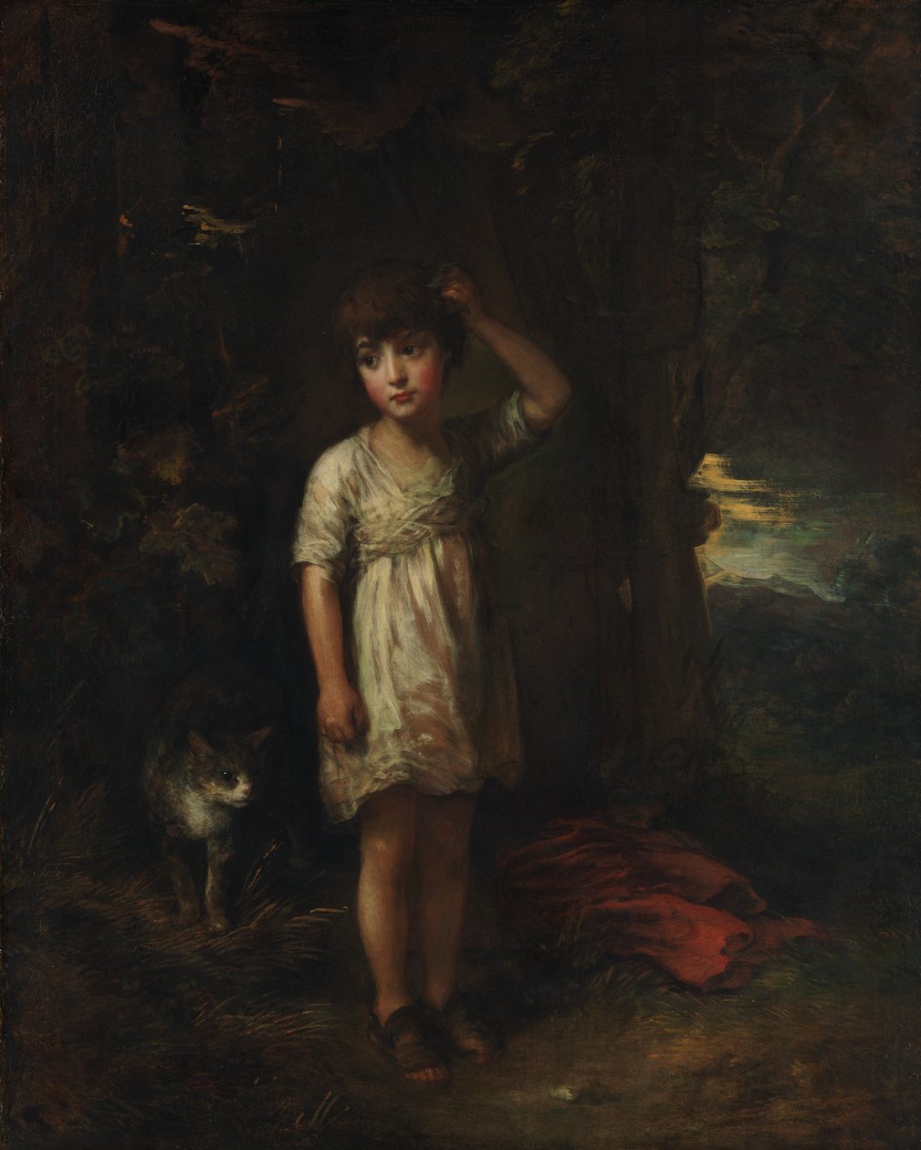 Um menino com um gato - manhã, 1787. de Thomas Gainsborough