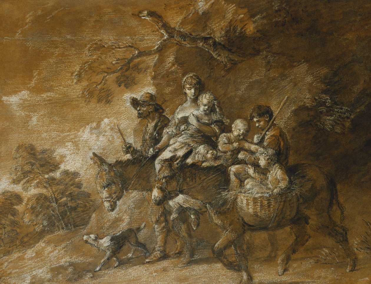 Uma Família Camponesa Indo ao Mercado, de Thomas Gainsborough