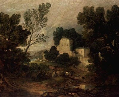 Uma Paisagem Romântica de Thomas Gainsborough