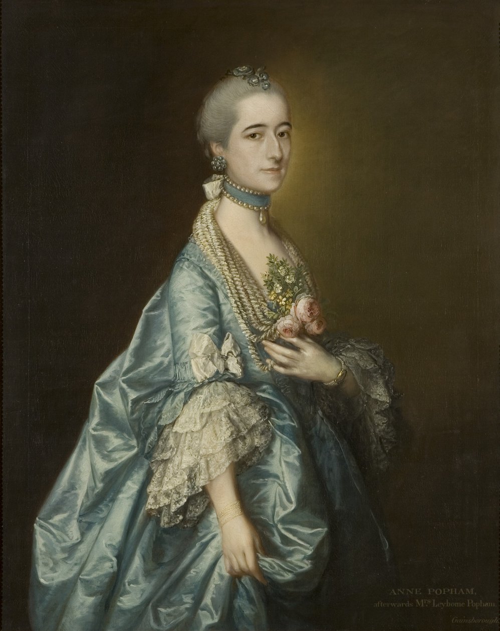 Ann Leyborne Leyborne, c.1763 (óleo sobre tela) de Thomas Gainsborough
