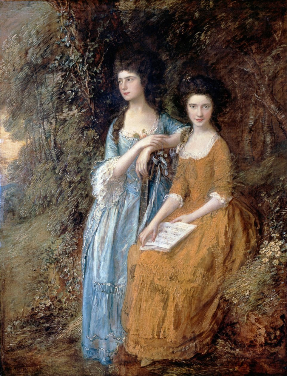 Elizabeth e Mary Linley de Thomas Gainsborough