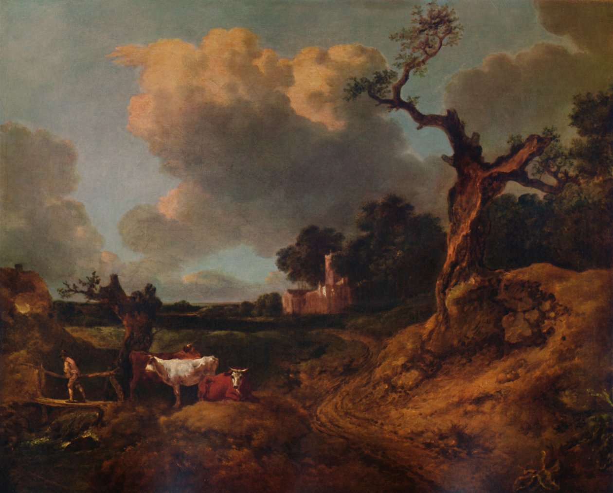 Igreja de Elmsett, Suffolk Ocidental, século XVIII, 1935 de Thomas Gainsborough