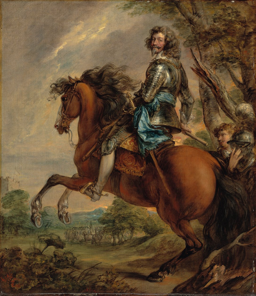 Retrato equestre de Albert, duc d "Arenberg, príncipe de Barbonçon de Thomas Gainsborough