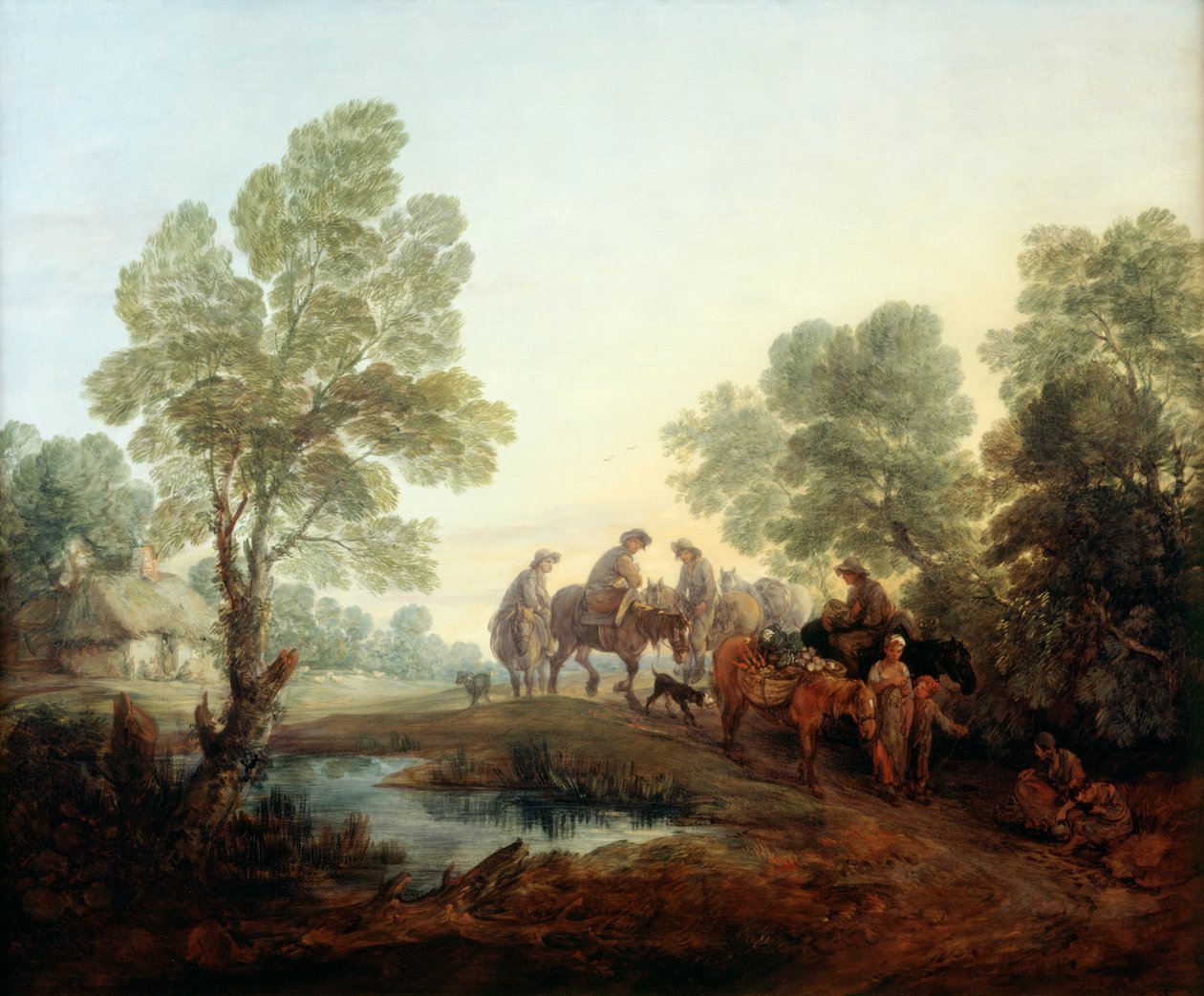 Going to Market, c.1770 (óleo sobre tela) de Thomas Gainsborough
