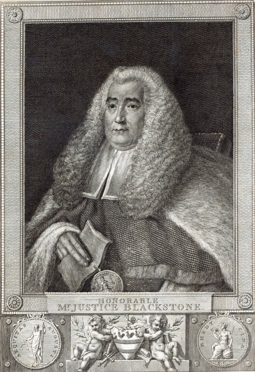 Honorável Sr. Justice Blackstone, gravado por Hall de Thomas Gainsborough