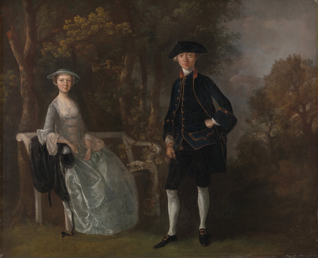 Lady Lloyd e seu filho, Richard Savage Lloyd, de Hintlesham Hall, Suffolk, entre 1745 e 1746. de Thomas Gainsborough