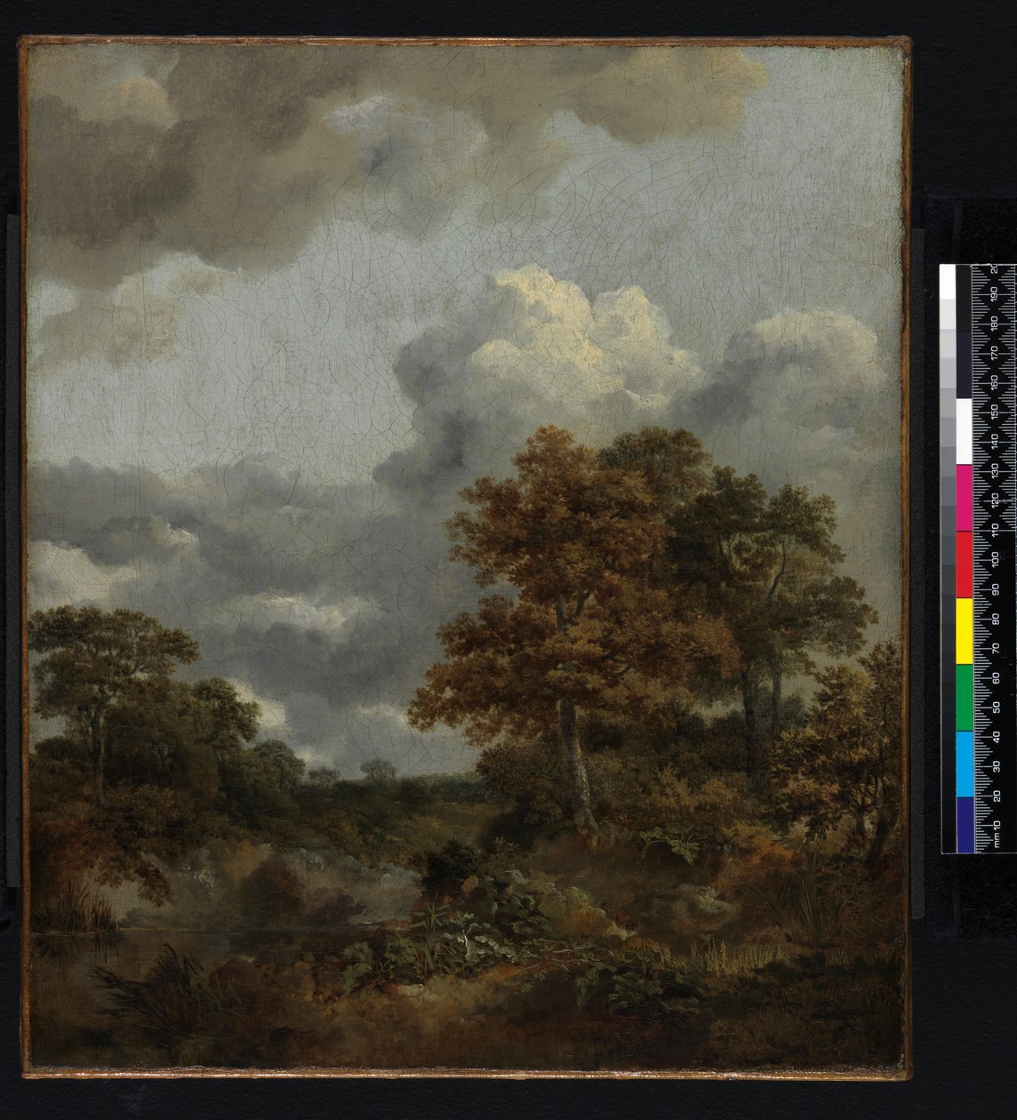 Paisagem com piscina, 1746-1747 de Thomas Gainsborough