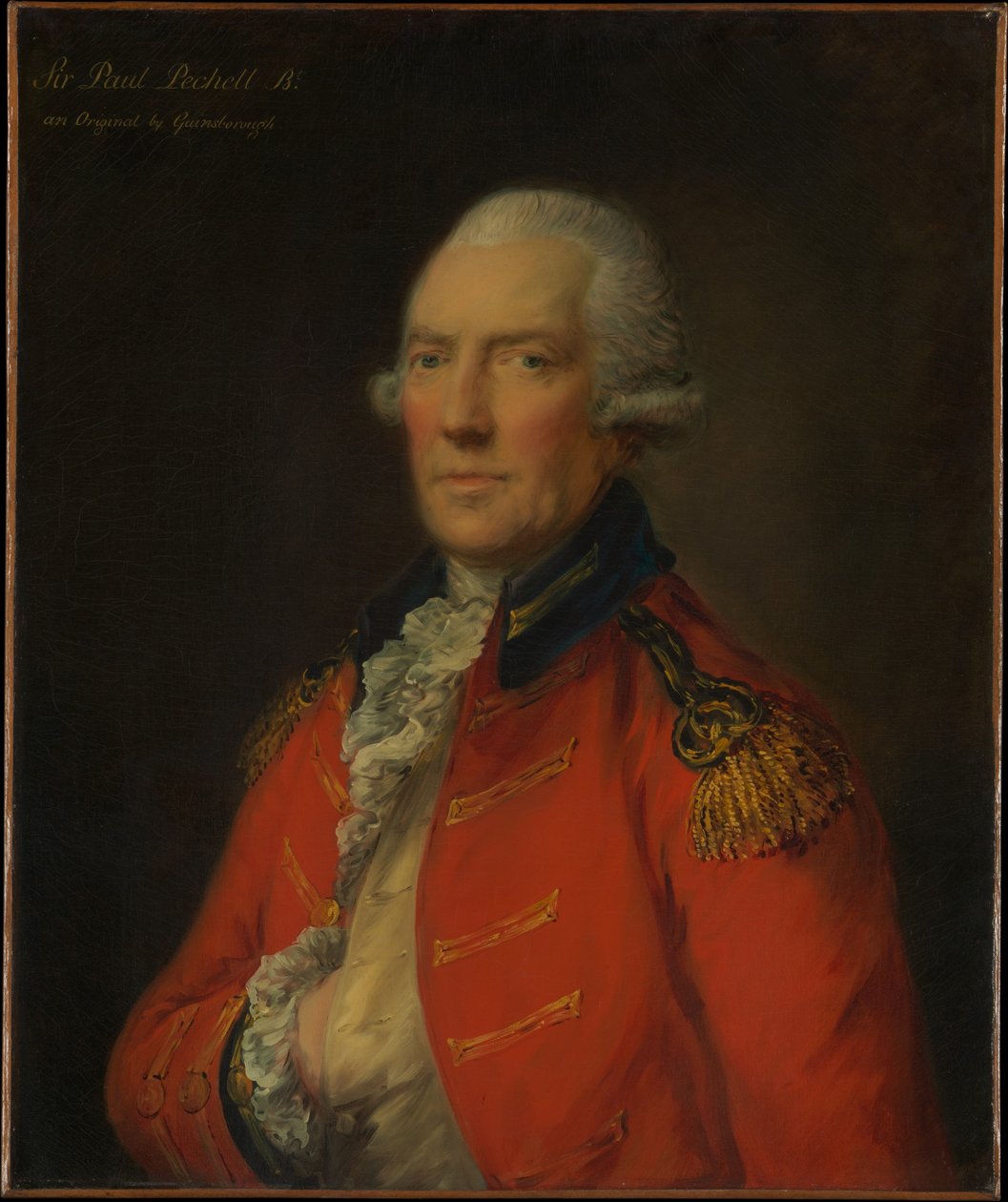 Tenente-coronel Paul Pechell (1724-1800) de Thomas Gainsborough
