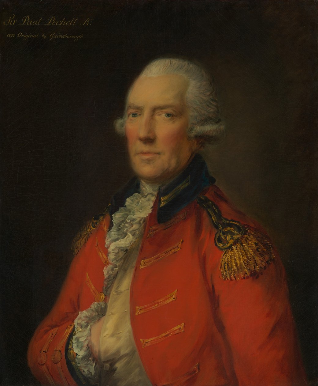 Tenente-coronel Paul Pechell 1724-1800. de Thomas Gainsborough