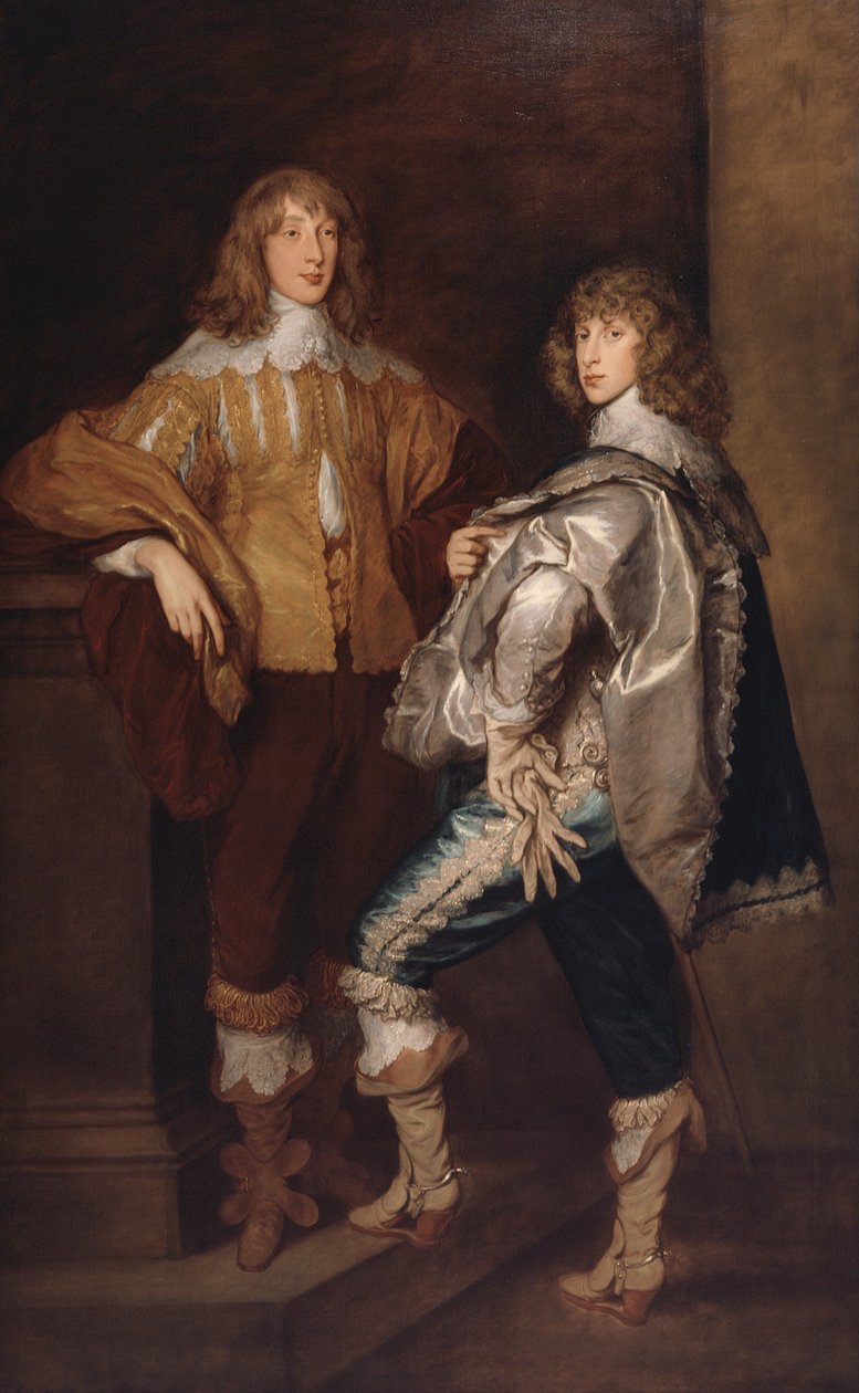 Lordes John e Bernard Stuart, segundo Anthony van Dyck, c.1760-70 (óleo sobre tela) de Thomas Gainsborough