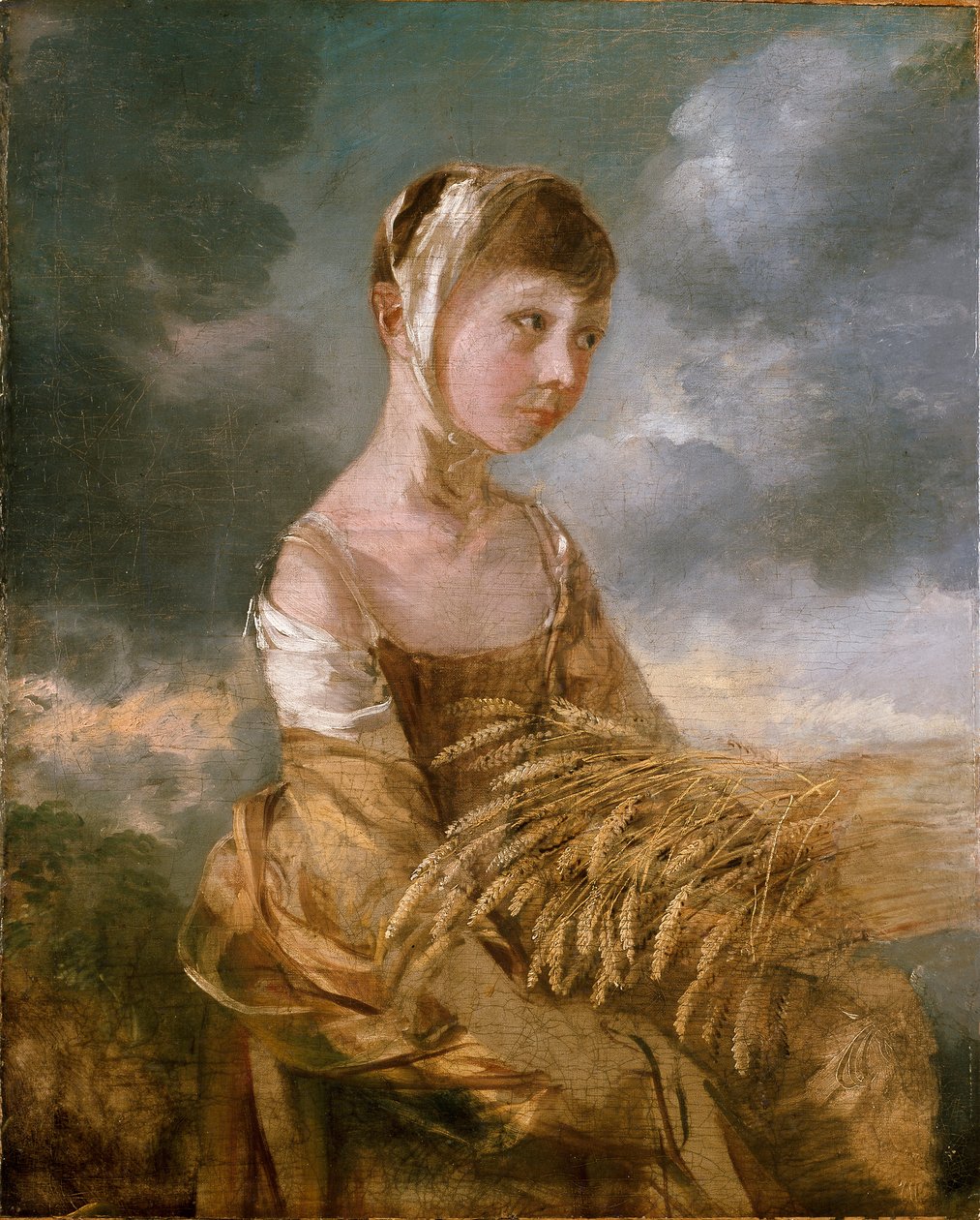 Margaret Gainsborough coletando, final da década de 1750 de Thomas Gainsborough