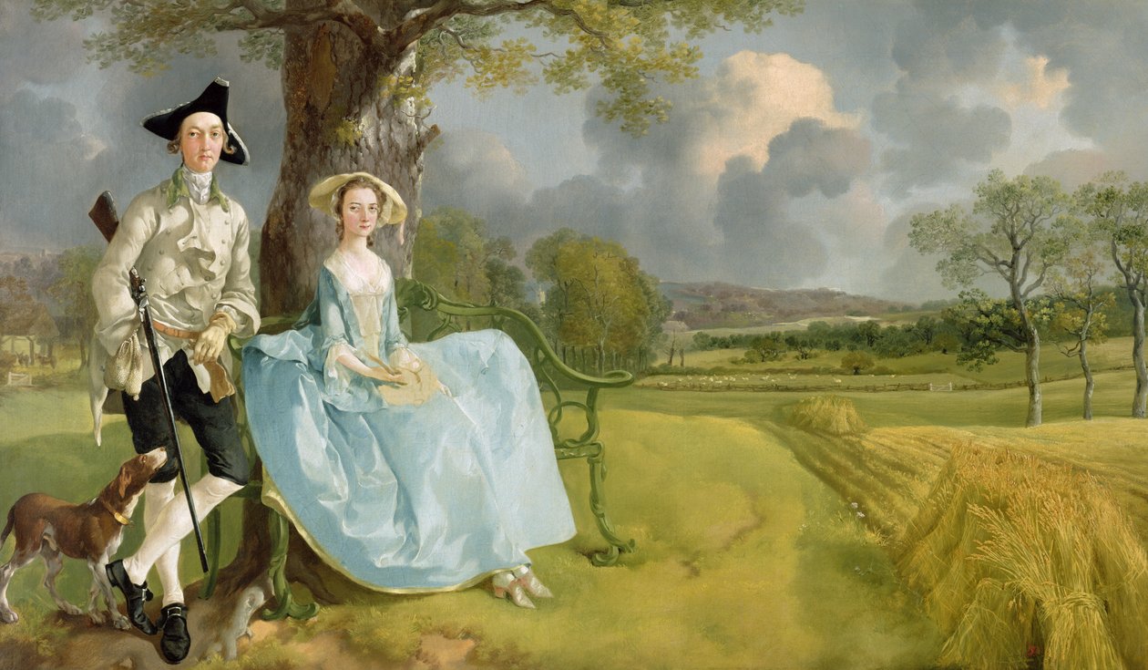Sr. e Sra. Andrews, c.1748-9 (óleo sobre tela) de Thomas Gainsborough