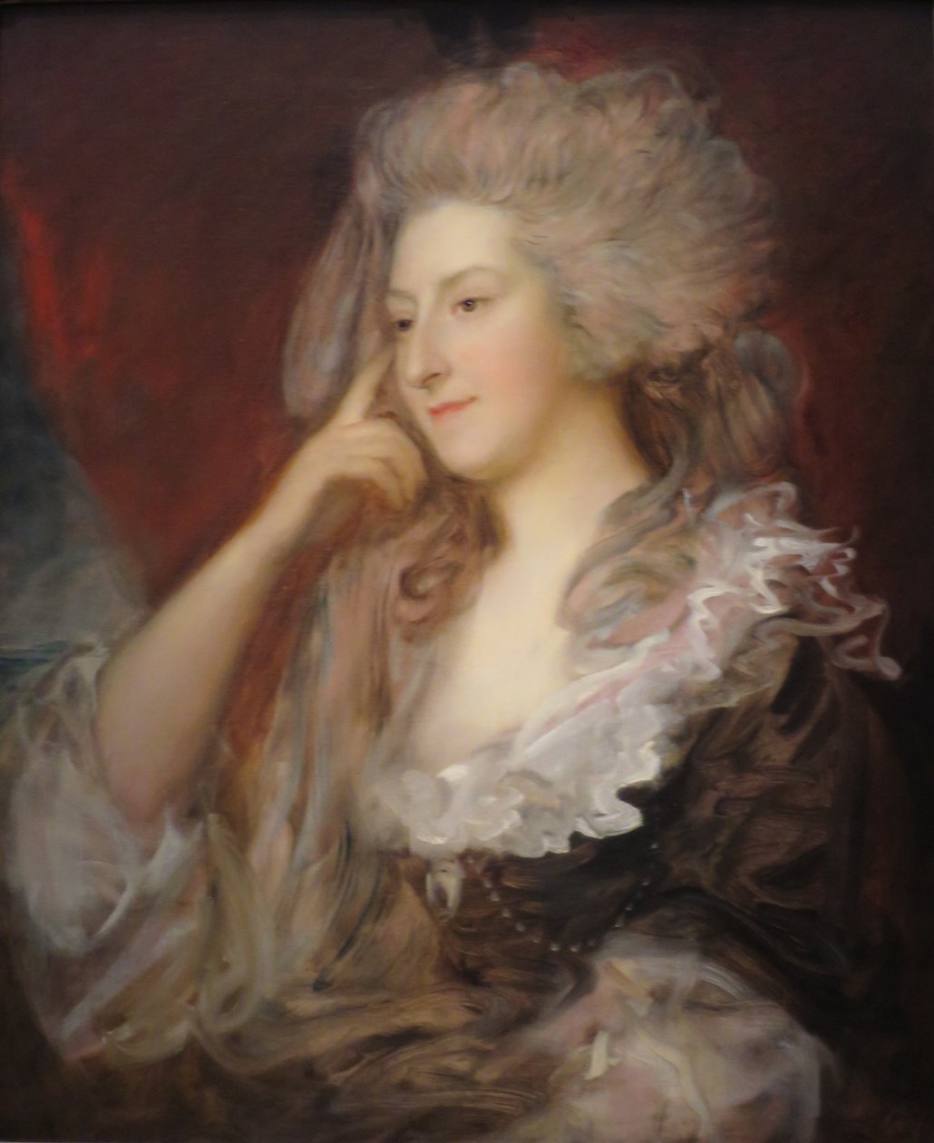 Sra. Maria Anne Fitzherbert por Thomas Gainsborough, 1784 de Thomas Gainsborough