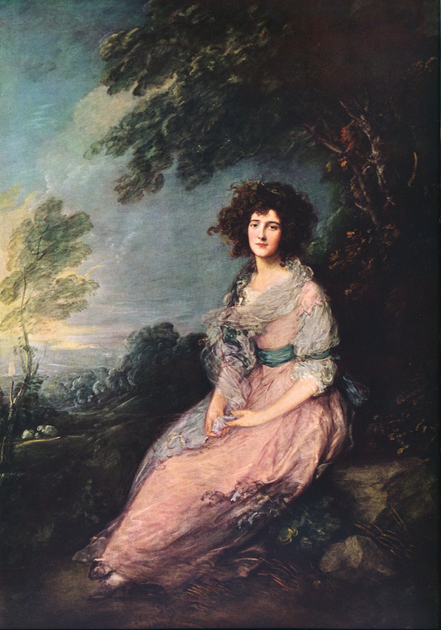 Sra. Richard Brinsley Sheridan, 1785-1787 de Thomas Gainsborough