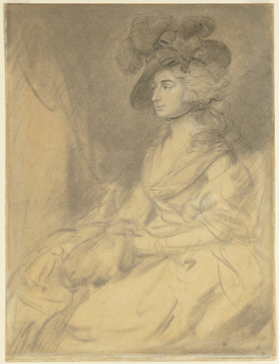 Sra. Sarah Siddons, 1785. de Thomas Gainsborough