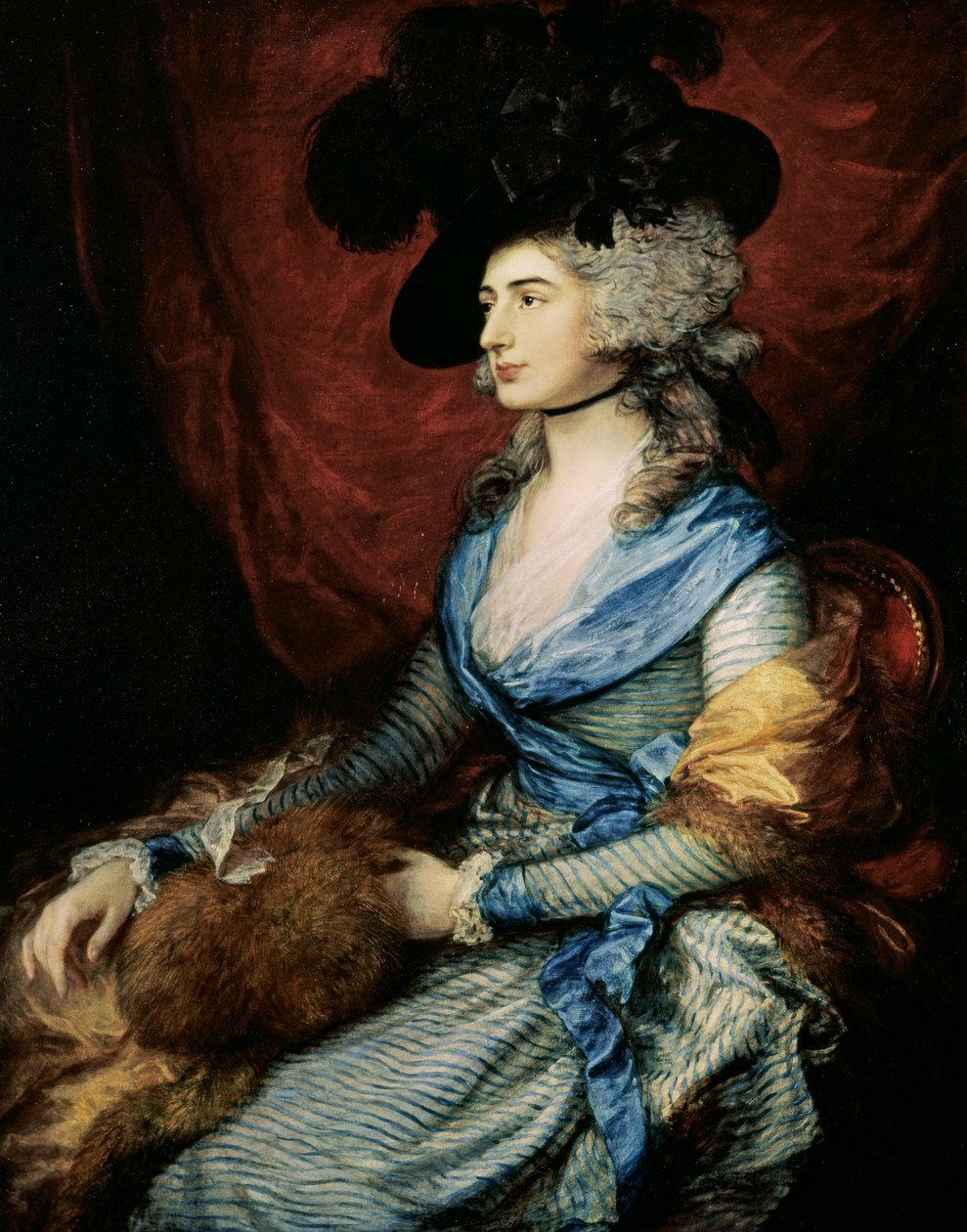 Sra. Sarah Siddons, a atriz (1755-1831), 1785 de Thomas Gainsborough