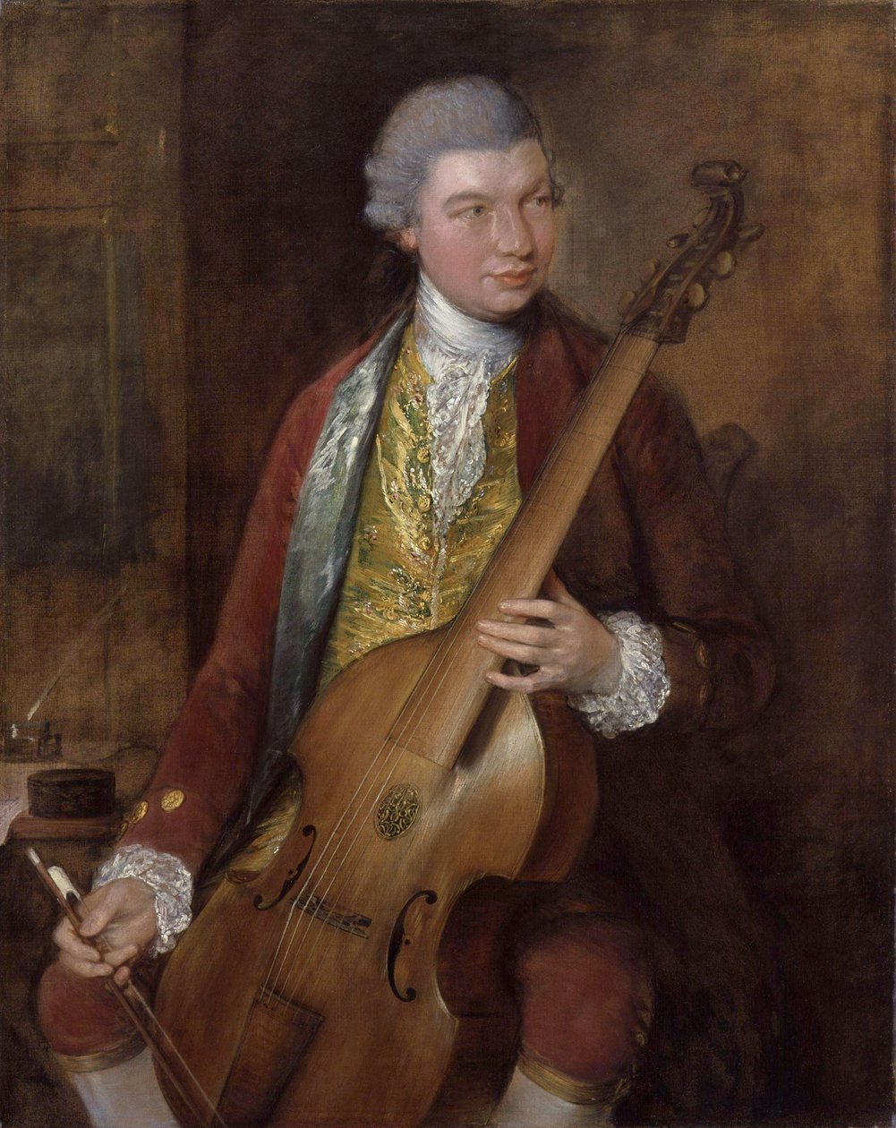Retrato de Carl Friedrich Abel (1723-1787) de Thomas Gainsborough