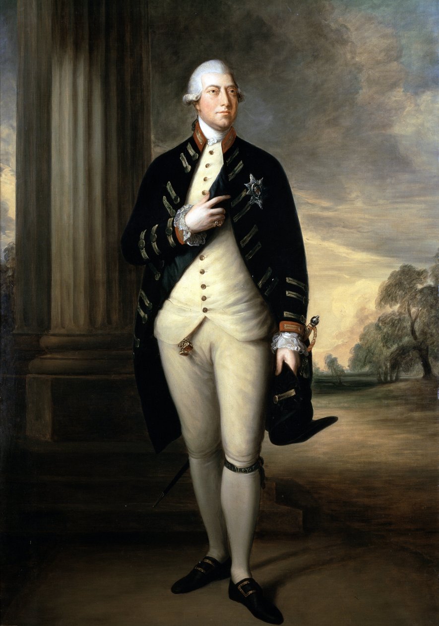 Retrato de George III (óleo sobre tela de Thomas Gainsborough