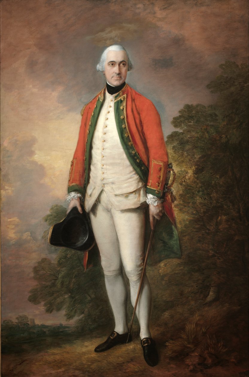 Retrato de George Pitt, Primeiro Lorde Rivers, c. 1768-1769. de Thomas Gainsborough