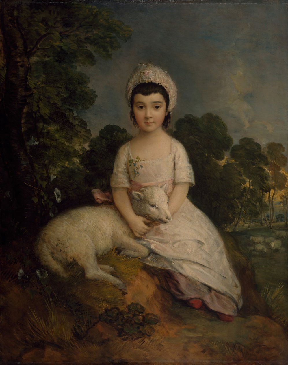 Retrato de Isabelle Bell Franks. de Thomas Gainsborough