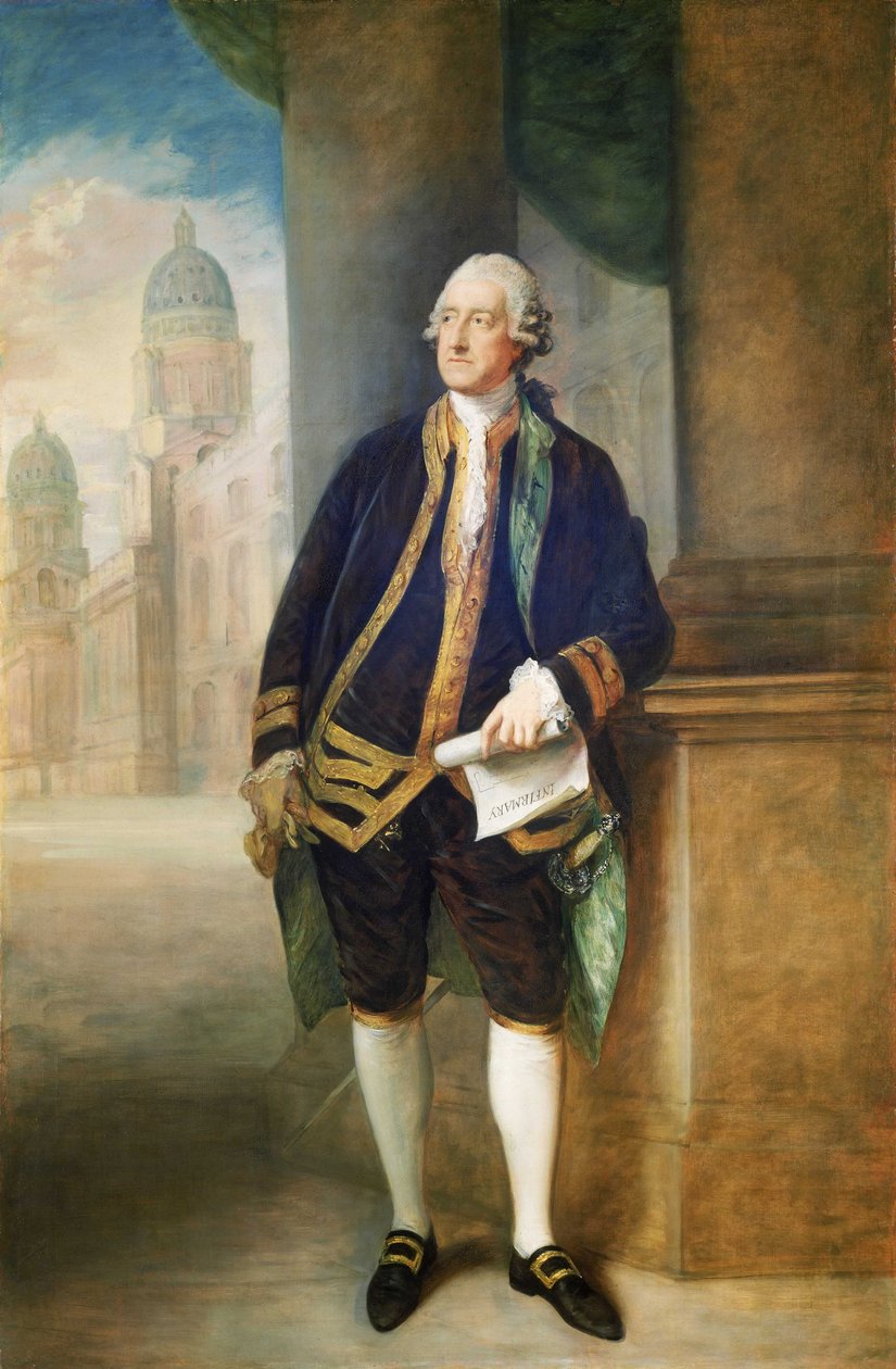 Retrato de John Montagu, 4.º Conde de Sandwich de Thomas Gainsborough