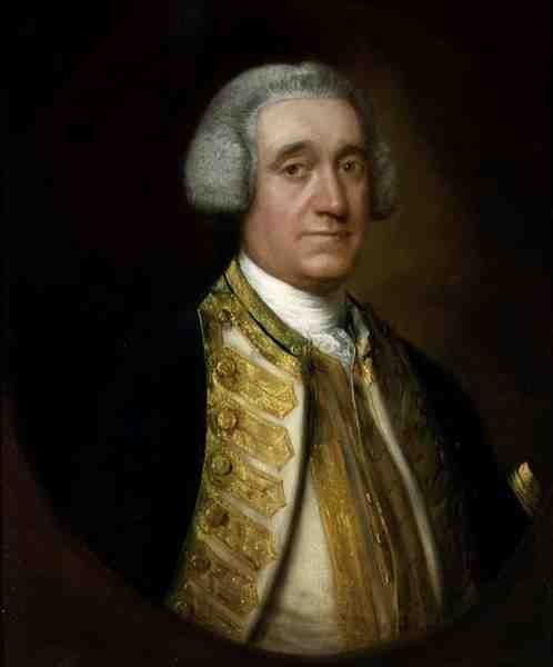 Retrato do Vice Almirante Thomas Broderick (d.1769) (óleo sobre tela) de Thomas Gainsborough