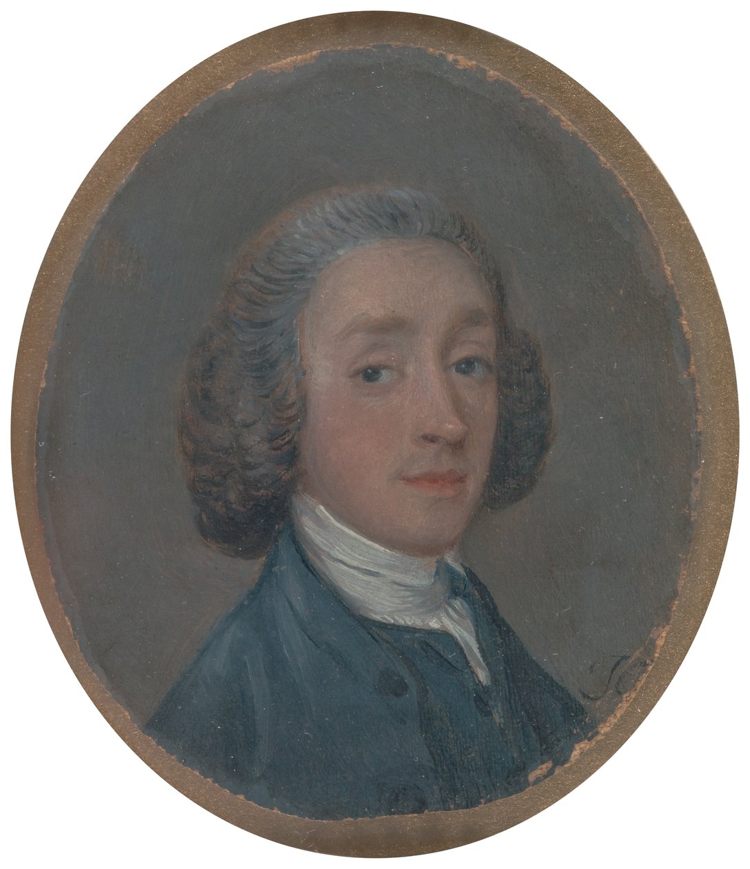 Retrato de um jovem com cabelo em pó, ca. 1750. de Thomas Gainsborough