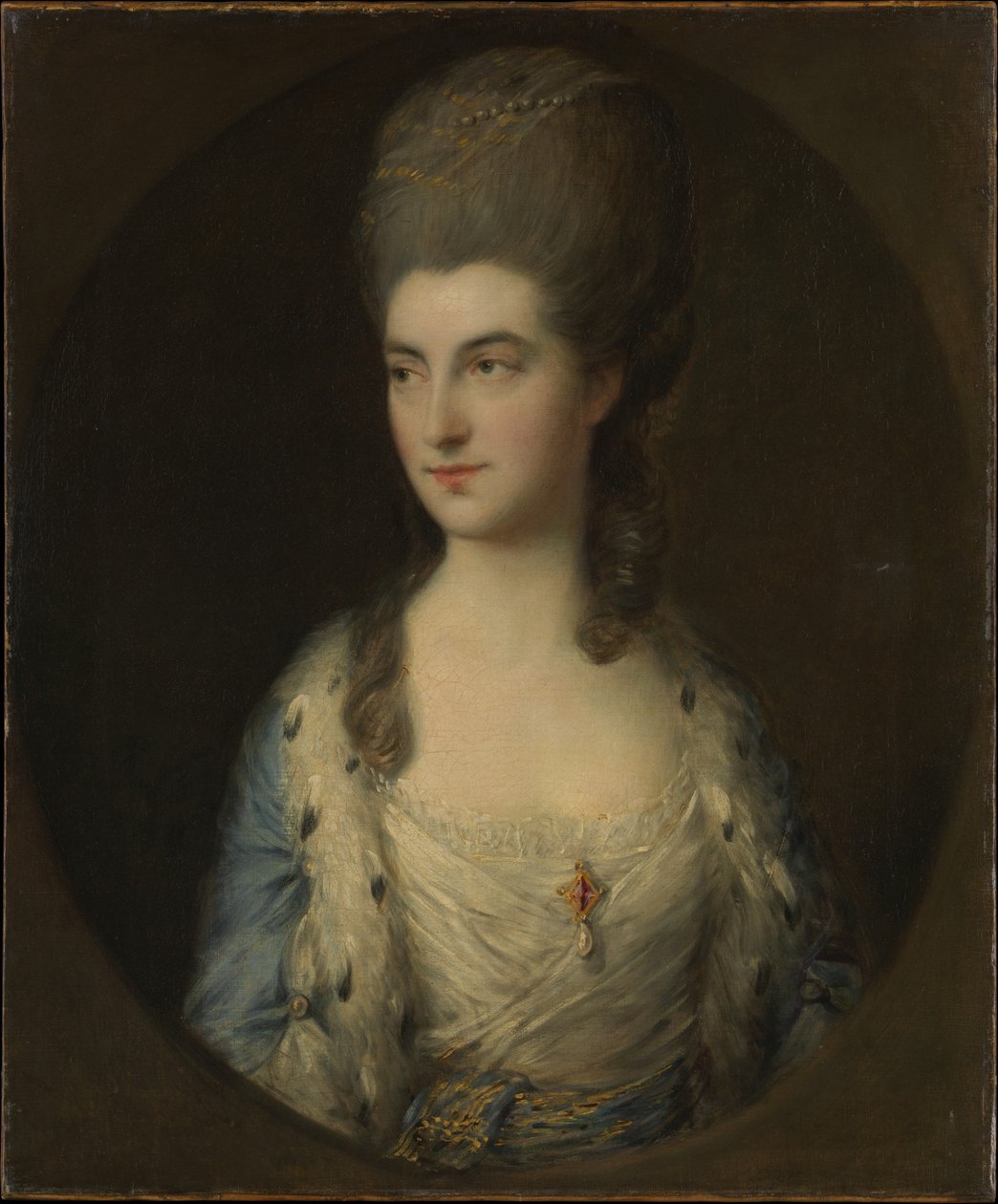 Retrato de uma jovem, chamada Miss Sparrow de Thomas Gainsborough