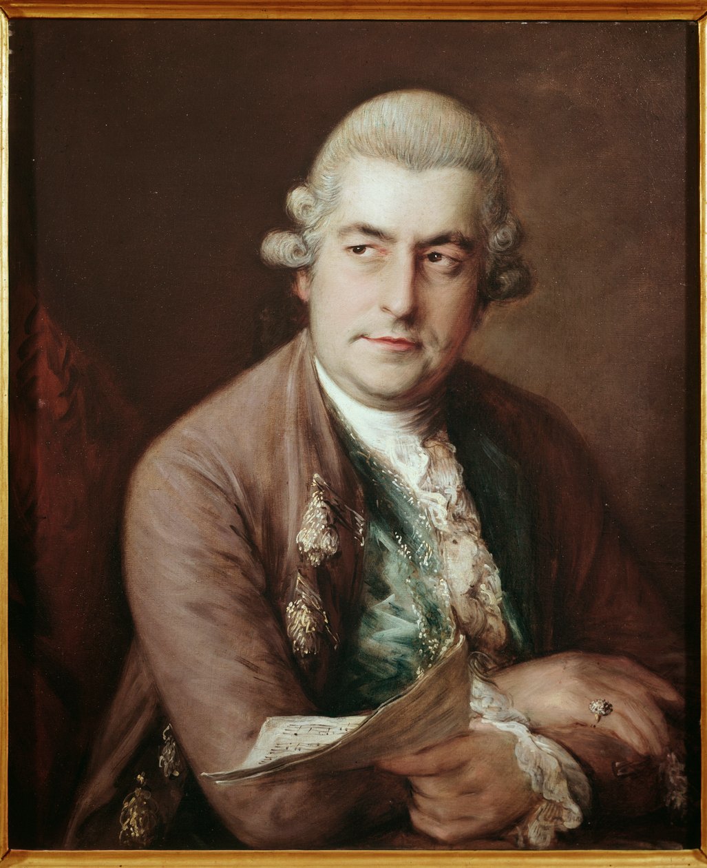 Retrato do compositor alemão Johan Christian Bach de Thomas Gainsborough