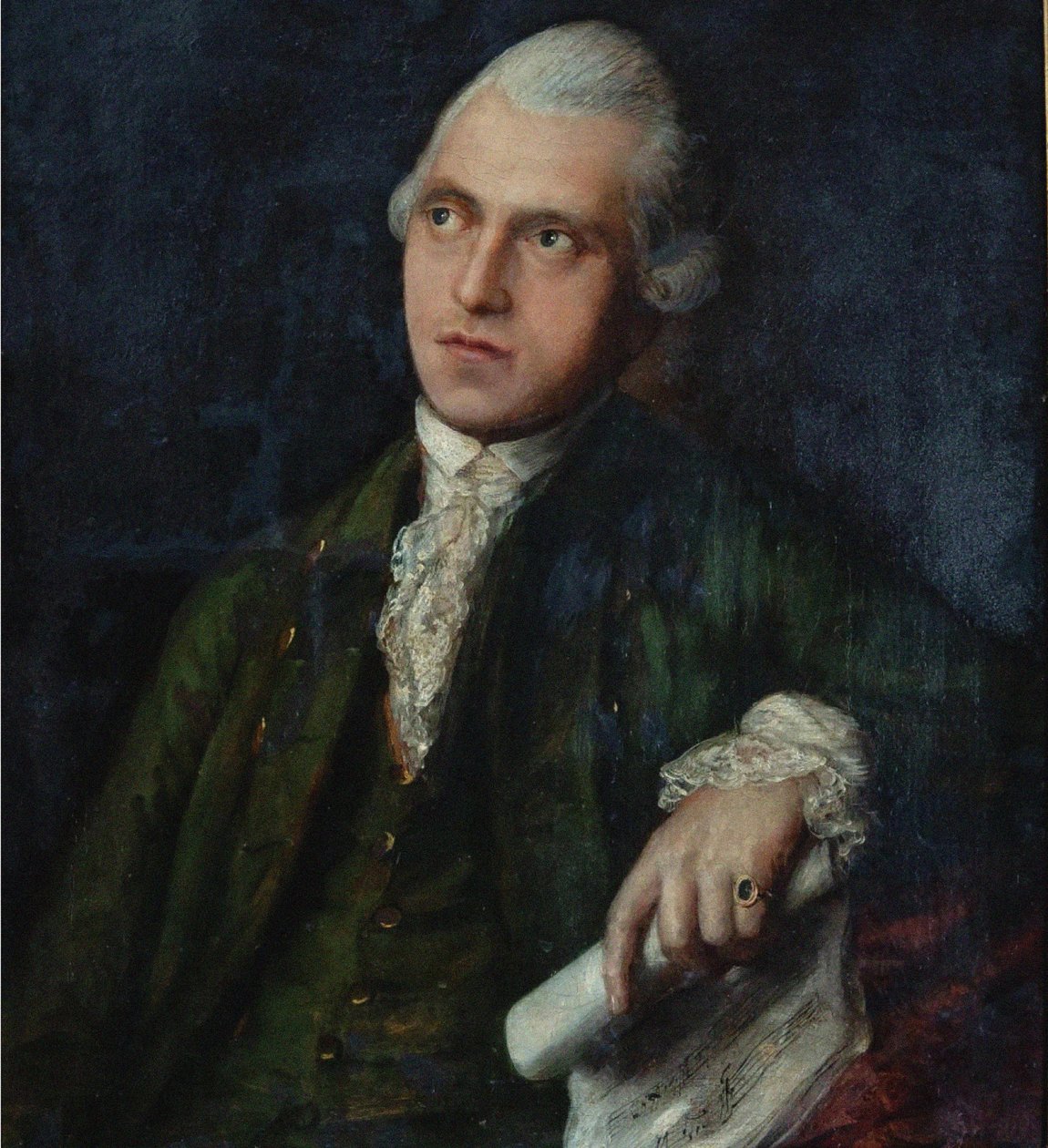 Retrato do compositor e violinista Antonín Kammel 1730-1784, c.1768. de Thomas Gainsborough