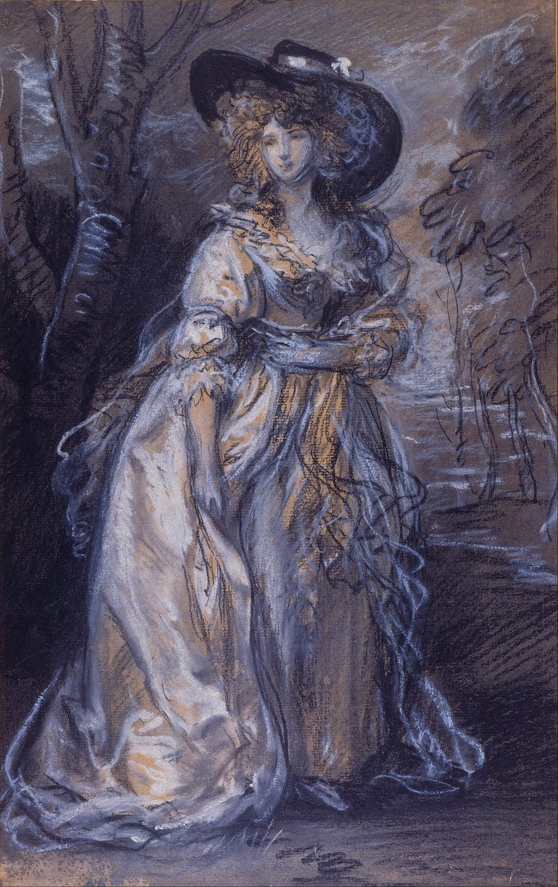 Estudo de uma dama de Thomas Gainsborough