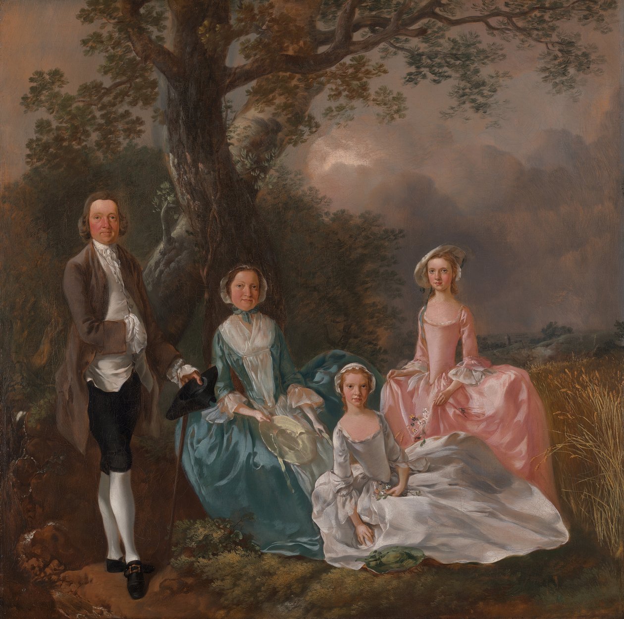 A Família Gravenor, c. 1754. de Thomas Gainsborough