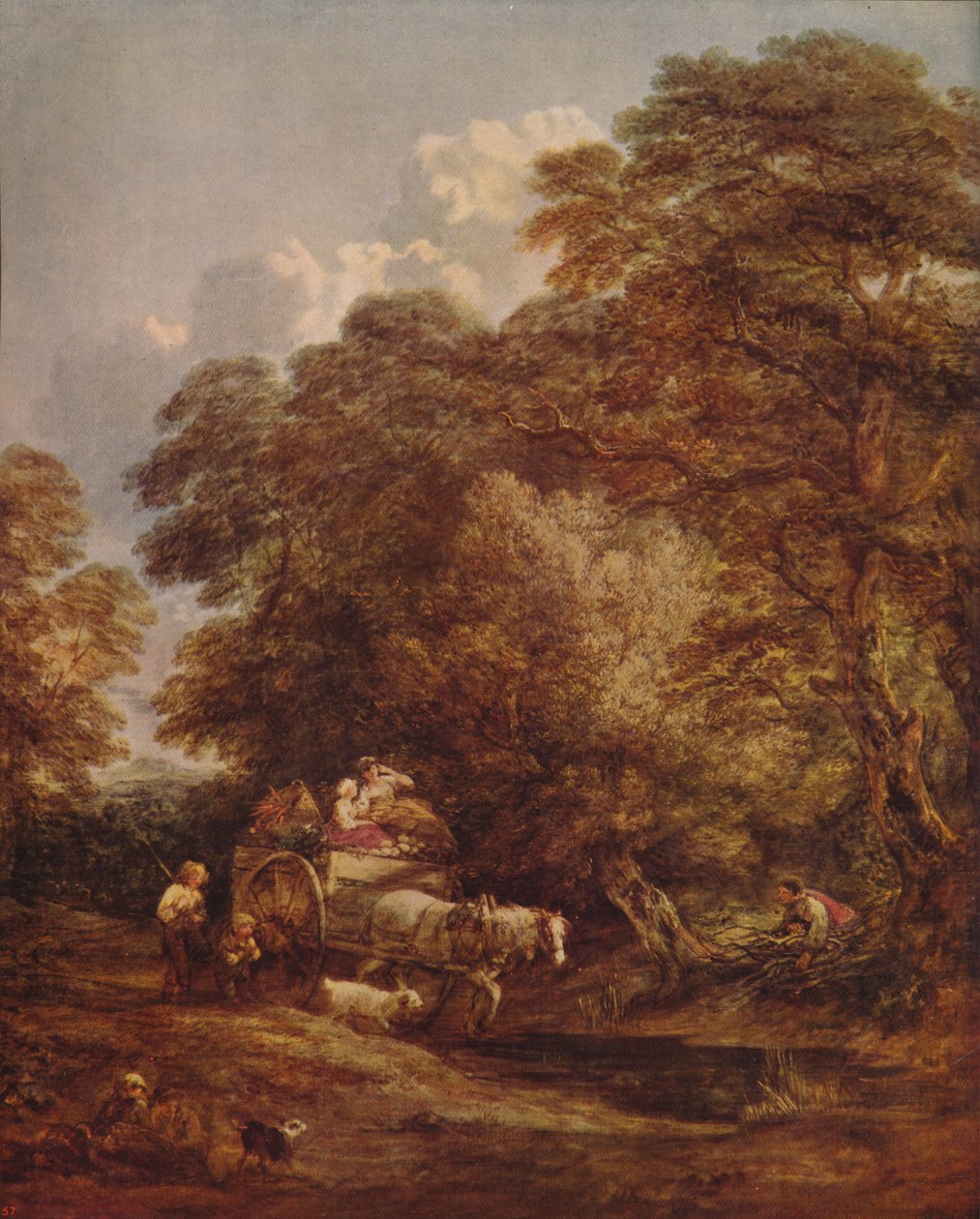 Carrinho de mercado, 1786, c1915 de Thomas Gainsborough