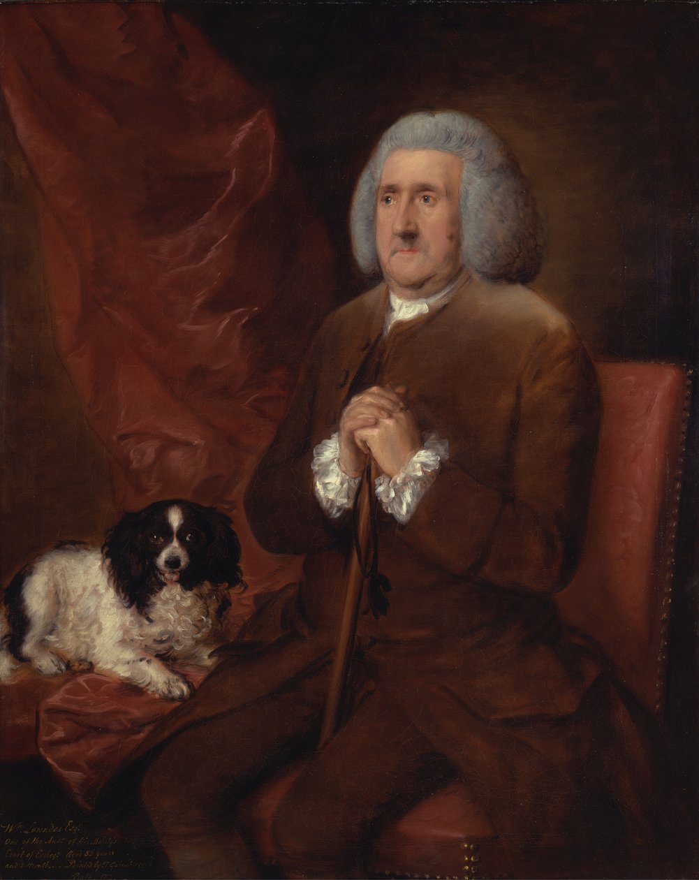 William Lowndes, Auditor do Tribunal do Tesouro de Sua Majestade, 1771. de Thomas Gainsborough