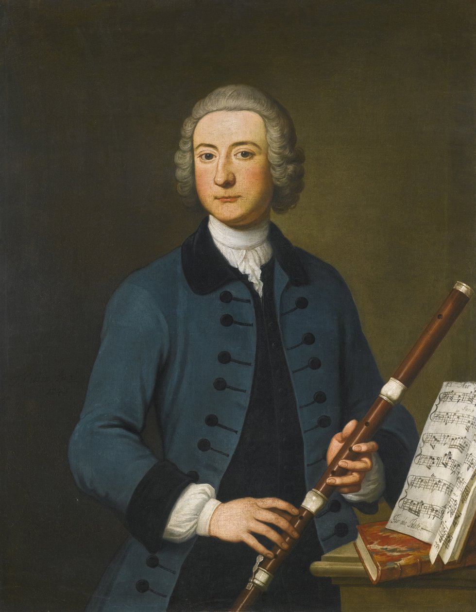 Retrato de Lewis Christian Austin Granom, 1743 de Thomas Gibson