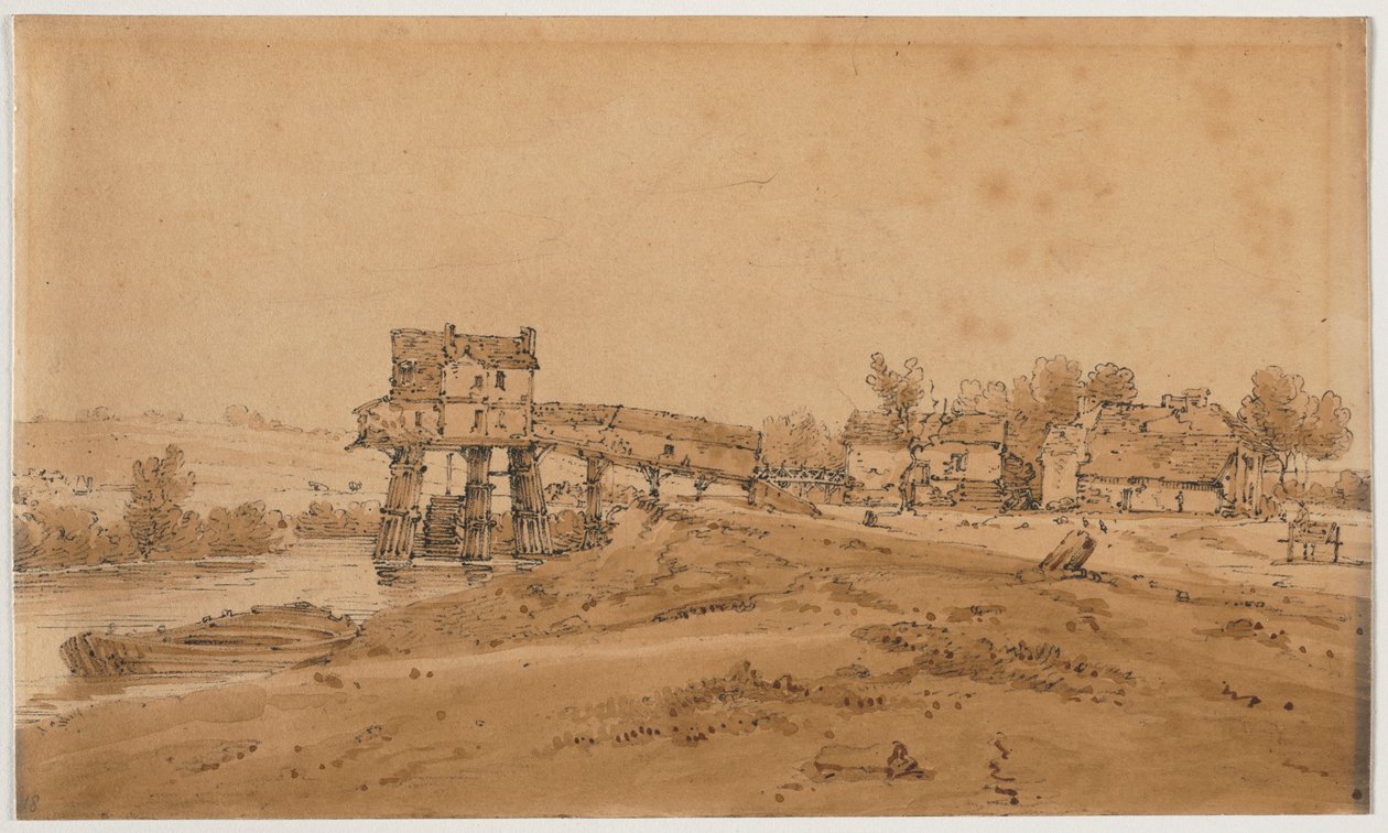 Uma seleção das vinte das vistas mais pitorescas de Paris, 1802. de Thomas Girtin