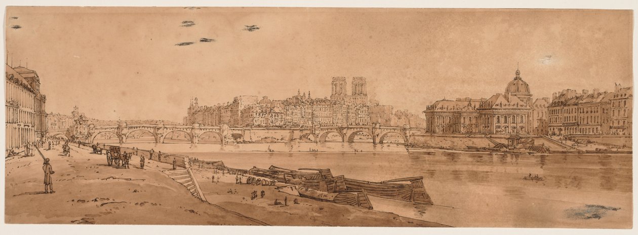 Uma seleção das vinte das vistas mais pitorescas de Paris, 1802. de Thomas Girtin