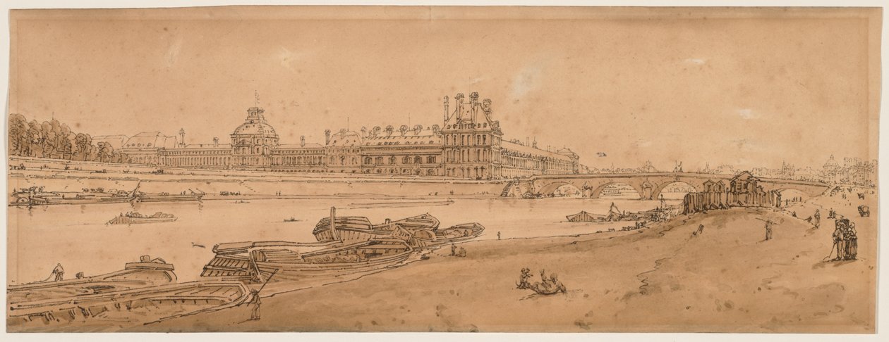 Uma seleção das vinte das vistas mais pitorescas de Paris, 1802. de Thomas Girtin