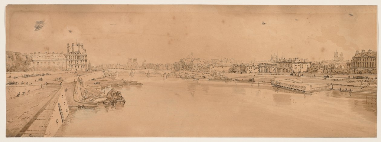 Uma seleção das vinte das vistas mais pitorescas de Paris, 1802. de Thomas Girtin