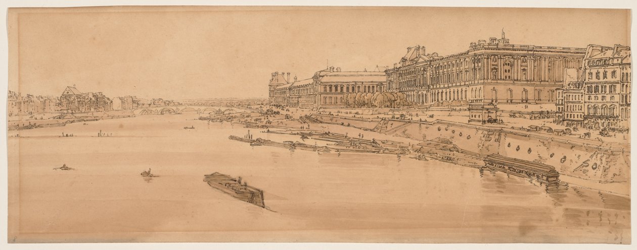 Uma seleção das vinte das vistas mais pitorescas de Paris, 1802. de Thomas Girtin