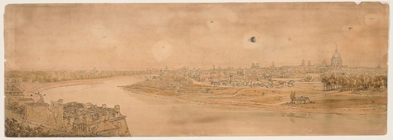 Uma seleção das vinte das vistas mais pitorescas de Paris, 1802. de Thomas Girtin