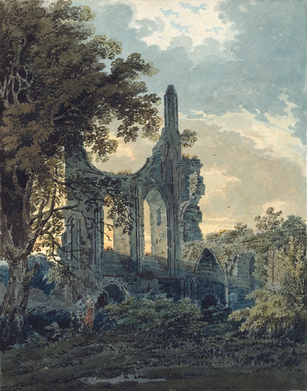Byland Abbey, Yorkshire, c1793 de Thomas Girtin