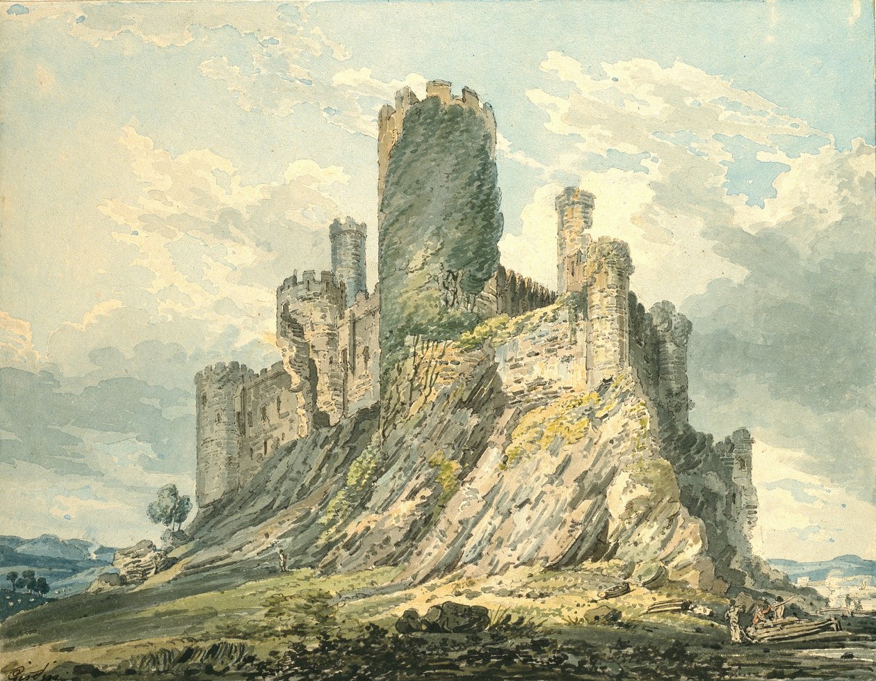 Castelo Conway, c1793 de Thomas Girtin